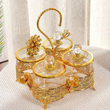 Maxbell Dried Fruit Tray with Lid Dessert Serving Tray for Living Room Kitchen Party