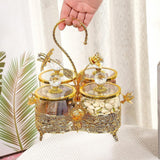 Maxbell Dried Fruit Tray with Lid Dessert Serving Tray for Living Room Kitchen Party
