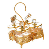 Maxbell Dried Fruit Tray with Lid Dessert Serving Tray for Living Room Kitchen Party