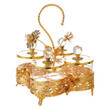 Maxbell Dried Fruit Tray with Lid Dessert Serving Tray for Living Room Kitchen Party