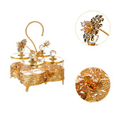 Maxbell Dried Fruit Tray with Lid Dessert Serving Tray for Living Room Kitchen Party