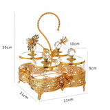 Maxbell Dried Fruit Tray with Lid Dessert Serving Tray for Living Room Kitchen Party