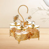 Maxbell Dried Fruit Tray with Lid Dessert Serving Tray for Living Room Kitchen Party