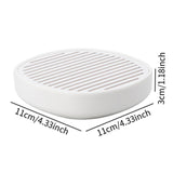 Maxbell Soap Holder No Slip Home Decor Container Soap Rack for Home Bathtub Bathroom white Acrylic