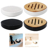 Maxbell Soap Holder No Slip Home Decor Container Soap Rack for Home Bathtub Bathroom white Acrylic