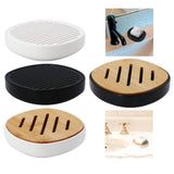 Maxbell Soap Holder No Slip Home Decor Container Soap Rack for Home Bathtub Bathroom white Acrylic