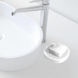 Maxbell Soap Holder No Slip Home Decor Container Soap Rack for Home Bathtub Bathroom white Acrylic