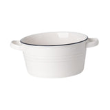 Maxbell Salad Bowl Ceramic Double Ear Decorative Serving Bowl for Yogurt Snacks Rice Without lid