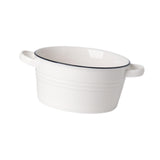 Maxbell Salad Bowl Ceramic Double Ear Decorative Serving Bowl for Yogurt Snacks Rice Without lid