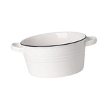 Maxbell Salad Bowl Ceramic Double Ear Decorative Serving Bowl for Yogurt Snacks Rice Without lid
