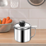 Maxbell Bacon Grease Container 1.3L Grease Strainer for Kitchen Restaurant Household With Lid