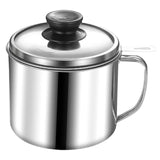 Maxbell Bacon Grease Container 1.3L Grease Strainer for Kitchen Restaurant Household With Lid