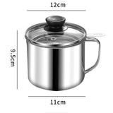 Maxbell Bacon Grease Container 1.3L Grease Strainer for Kitchen Restaurant Household With Glass Lid