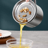 Maxbell Bacon Grease Container 1.3L Grease Strainer for Kitchen Restaurant Household With Glass Lid