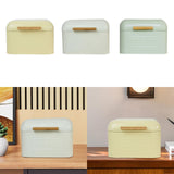 Maxbell Bread Storage Box Retro Countertop Pastry Kitchen Storage for Pantry Kitchen light yellow