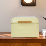 Maxbell Bread Storage Box Retro Countertop Pastry Kitchen Storage for Pantry Kitchen light yellow