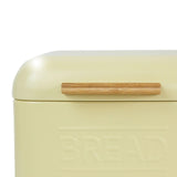 Maxbell Bread Storage Box Retro Countertop Pastry Kitchen Storage for Pantry Kitchen light yellow