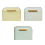 Maxbell Bread Storage Box Retro Countertop Pastry Kitchen Storage for Pantry Kitchen light yellow