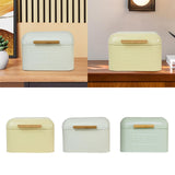 Maxbell Bread Storage Box Retro Countertop Pastry Kitchen Storage for Pantry Kitchen light yellow
