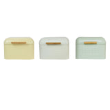 Maxbell Bread Storage Box Retro Countertop Pastry Kitchen Storage for Pantry Kitchen light yellow