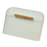 Maxbell Bread Storage Box Retro Countertop Pastry Kitchen Storage for Pantry Kitchen Ivory White