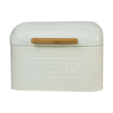 Maxbell Bread Storage Box Retro Countertop Pastry Kitchen Storage for Pantry Kitchen Ivory White