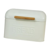 Maxbell Bread Storage Box Retro Countertop Pastry Kitchen Storage for Pantry Kitchen Ivory White