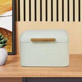 Maxbell Bread Storage Box Retro Countertop Pastry Kitchen Storage for Pantry Kitchen Ivory White