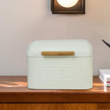 Maxbell Bread Storage Box Retro Countertop Pastry Kitchen Storage for Pantry Kitchen Ivory White