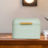 Maxbell Bread Storage Box Retro Countertop Pastry Kitchen Storage for Pantry Kitchen light Green