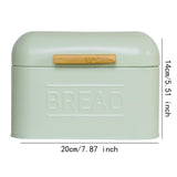 Maxbell Bread Storage Box Retro Countertop Pastry Kitchen Storage for Pantry Kitchen light Green