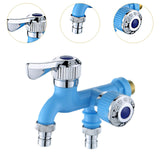 Maxbell Water Faucet for Washing Machine Laundry Faucet for Laundry Room Pool Garden Blue