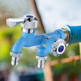 Maxbell Water Faucet for Washing Machine Laundry Faucet for Laundry Room Pool Garden Blue