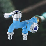 Maxbell Water Faucet for Washing Machine Laundry Faucet for Laundry Room Pool Garden Blue