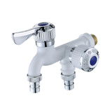 Maxbell Water Faucet for Washing Machine Laundry Faucet for Laundry Room Pool Garden White
