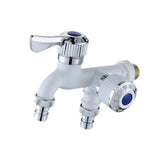 Maxbell Water Faucet for Washing Machine Laundry Faucet for Laundry Room Pool Garden White