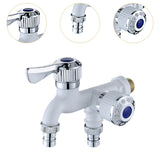 Maxbell Water Faucet for Washing Machine Laundry Faucet for Laundry Room Pool Garden White