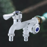 Maxbell Water Faucet for Washing Machine Laundry Faucet for Laundry Room Pool Garden White