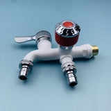 Maxbell Water Faucet for Washing Machine Laundry Faucet for Laundry Room Pool Garden White