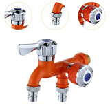 Maxbell Water Faucet for Washing Machine Laundry Faucet for Laundry Room Pool Garden Orange