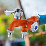 Maxbell Water Faucet for Washing Machine Laundry Faucet for Laundry Room Pool Garden Orange