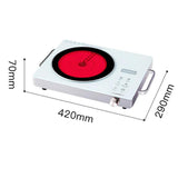 Maxbell Infrared Burner Adjustable Electric Ceramic Cooker for Office Camping Kitchen