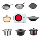 Maxbell Infrared Burner Adjustable Electric Ceramic Cooker for Office Camping Kitchen
