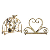 Maxbell Iron Napkin Holder Modern Hollow Out for Countertop Coffee Shop Picnic Table Bird