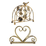 Maxbell Iron Napkin Holder Modern Hollow Out for Countertop Coffee Shop Picnic Table Bird