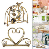 Maxbell Iron Napkin Holder Modern Hollow Out for Countertop Coffee Shop Picnic Table Bird