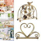 Maxbell Iron Napkin Holder Modern Hollow Out for Countertop Coffee Shop Picnic Table Bird