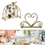 Maxbell Iron Napkin Holder Modern Hollow Out for Countertop Coffee Shop Picnic Table Bird