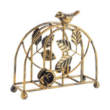 Maxbell Iron Napkin Holder Modern Hollow Out for Countertop Coffee Shop Picnic Table Bird