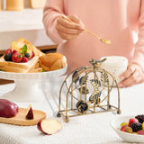 Maxbell Iron Napkin Holder Modern Hollow Out for Countertop Coffee Shop Picnic Table Bird